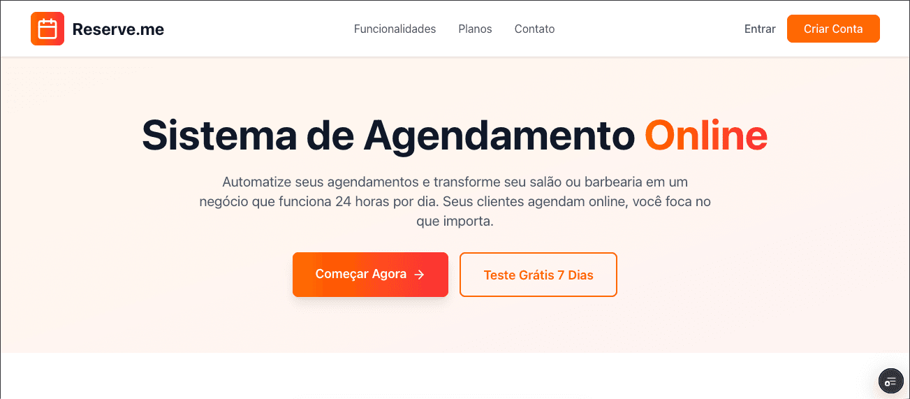 RESERVE-ME — FULLSTACK · SISTEMA SAAS